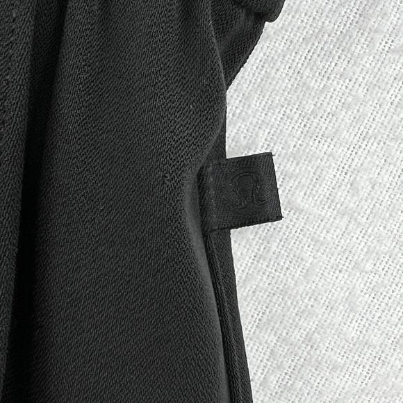 LULULEMON Noir Short 5.5” Womens 4 Black High Rise Pleated Elastic Tie Waist - Picture 9 of 14